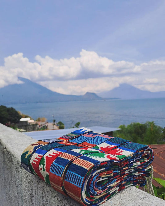 Guatemalan textiles showing traditional Maya colors and patterns