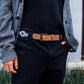 needlepoint leather mens belt