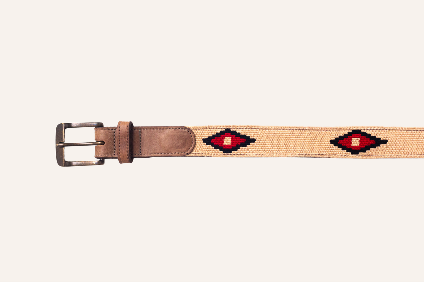 needlepoint leather belt