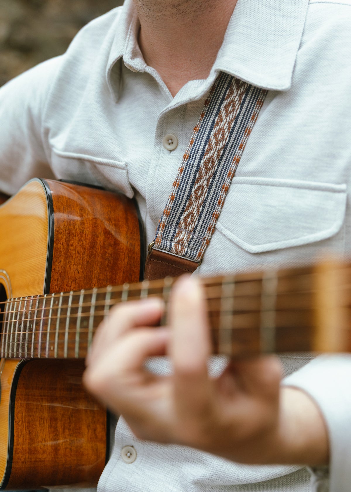 La Tierra Handwoven Guitar Strap